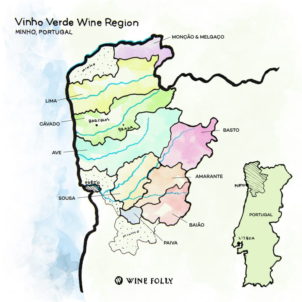 Vinho Verde Wine Region Minho Portugal