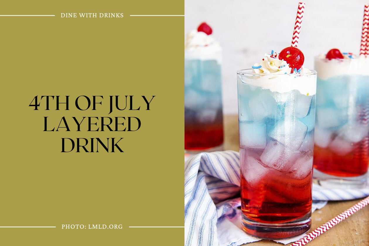 4Th Of July Layered Drink