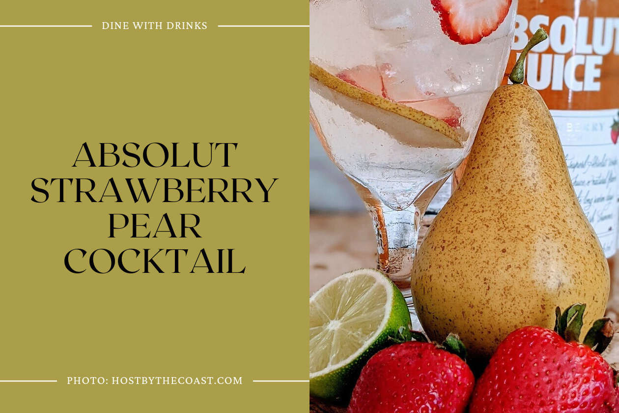 Absolut Strawberry Pear Cocktail