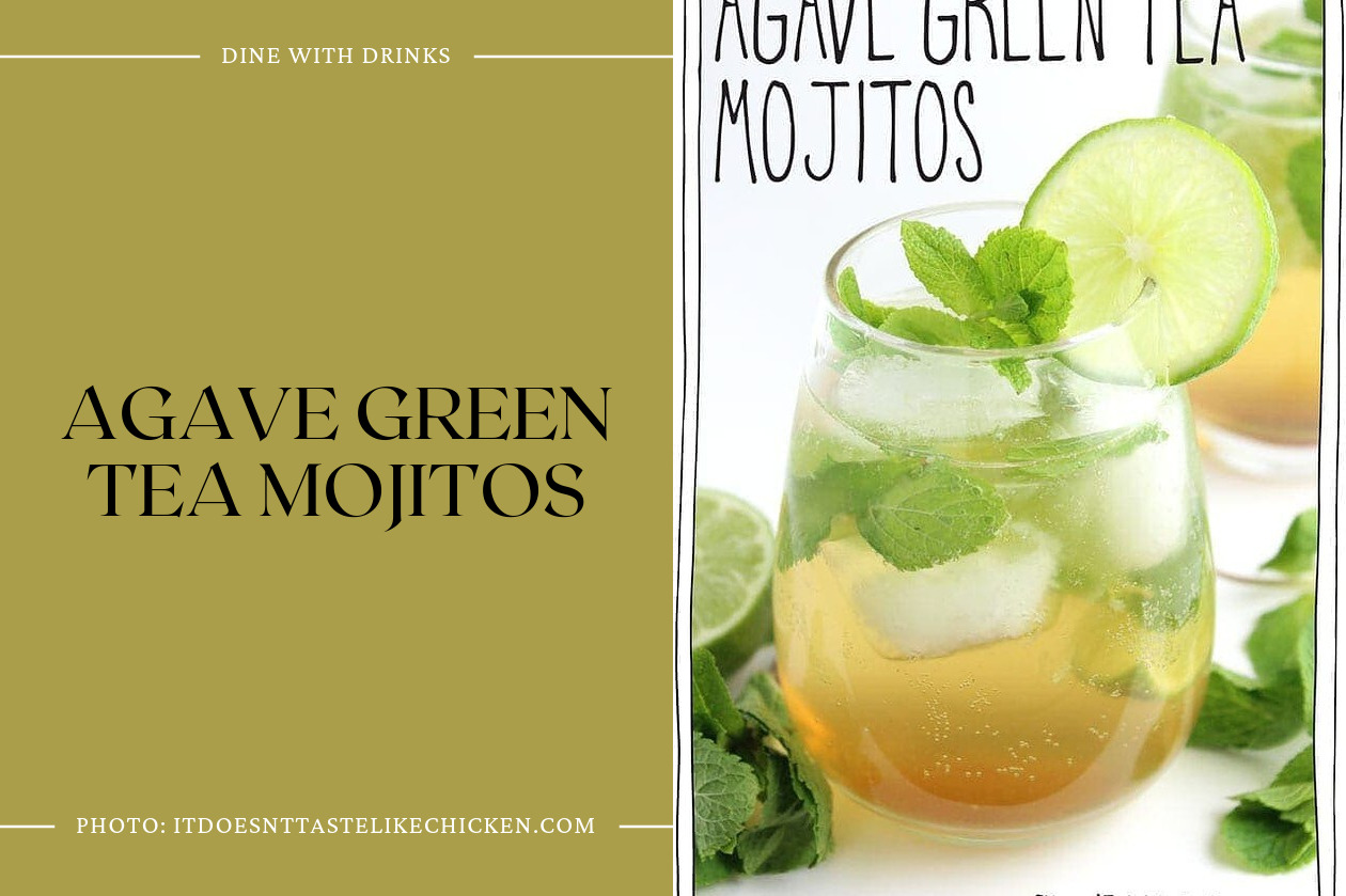 Agave Green Tea Mojitos