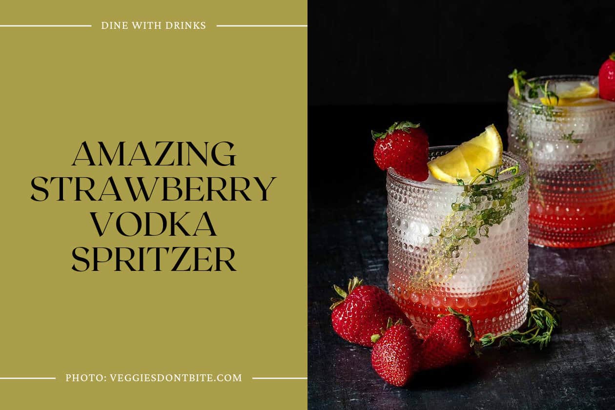 Amazing Strawberry Vodka Spritzer