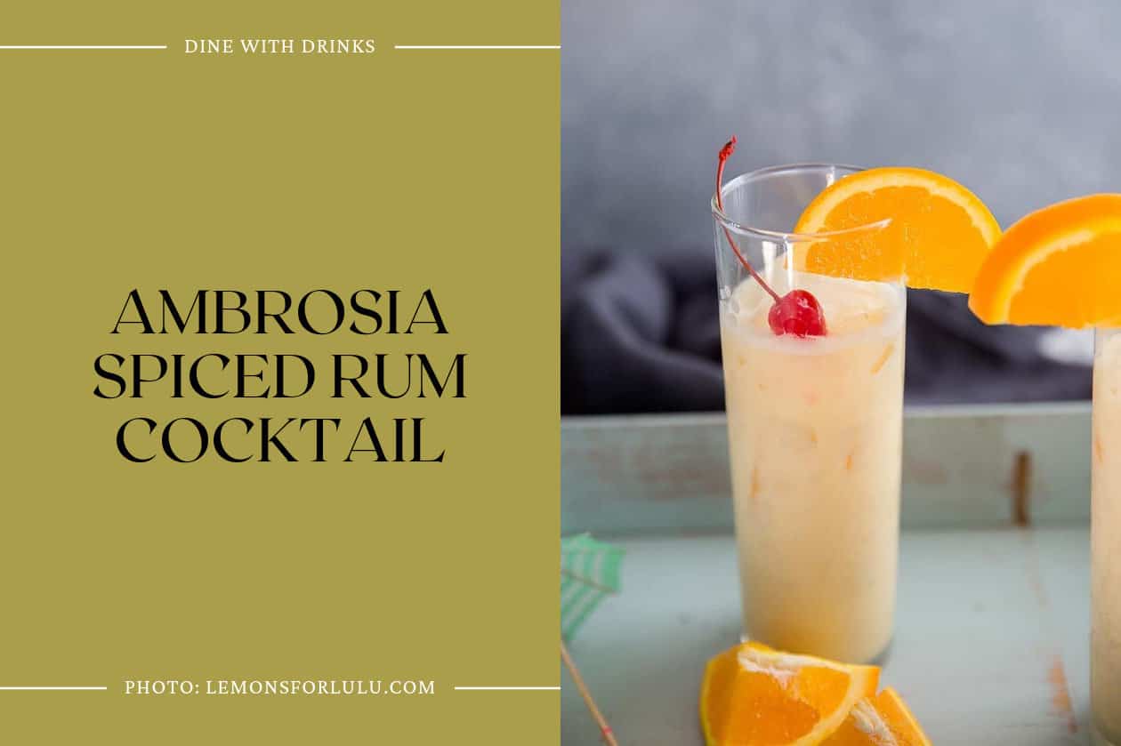 Ambrosia Spiced Rum Cocktail