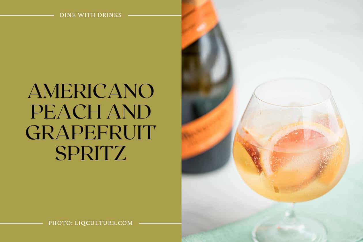 Americano Peach And Grapefruit Spritz