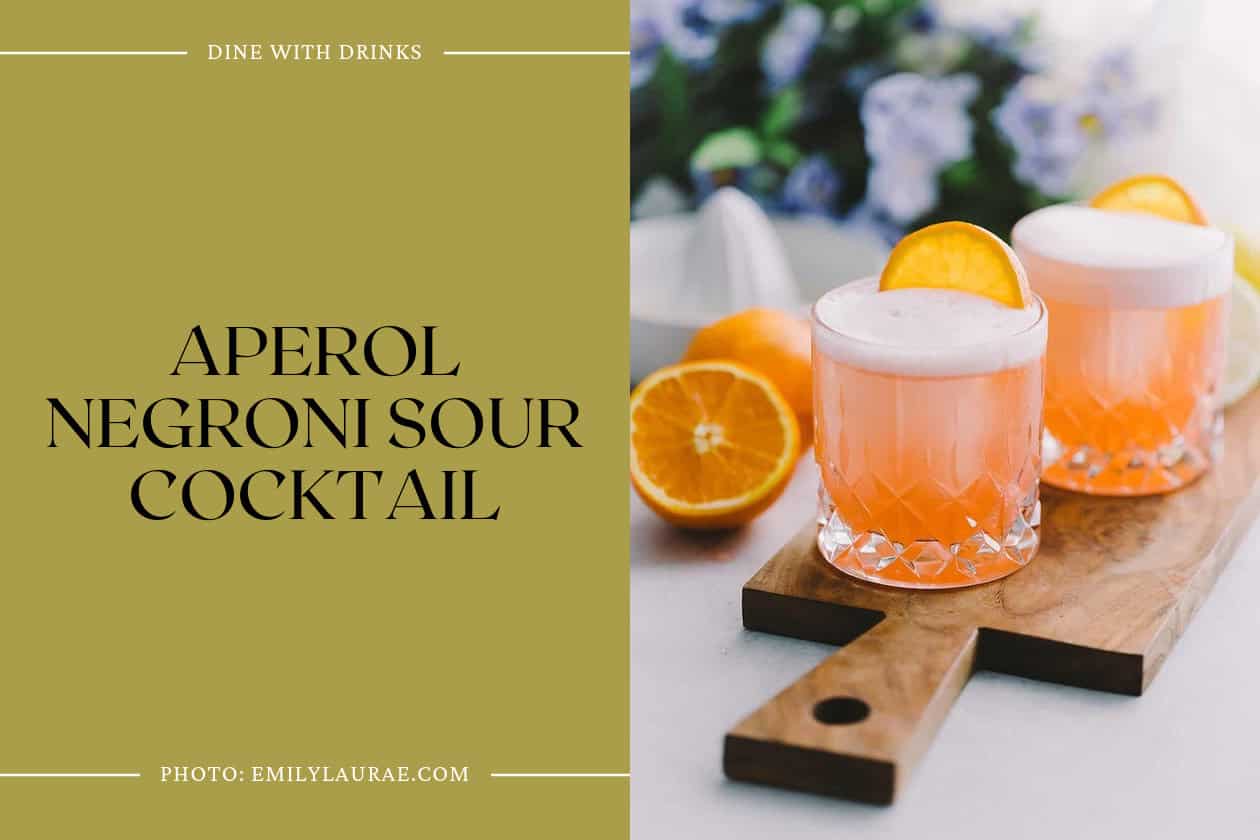 Aperol Negroni Sour Cocktail