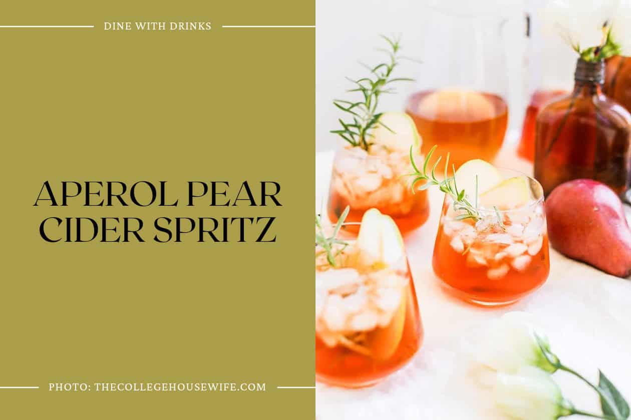 Aperol Pear Cider Spritz