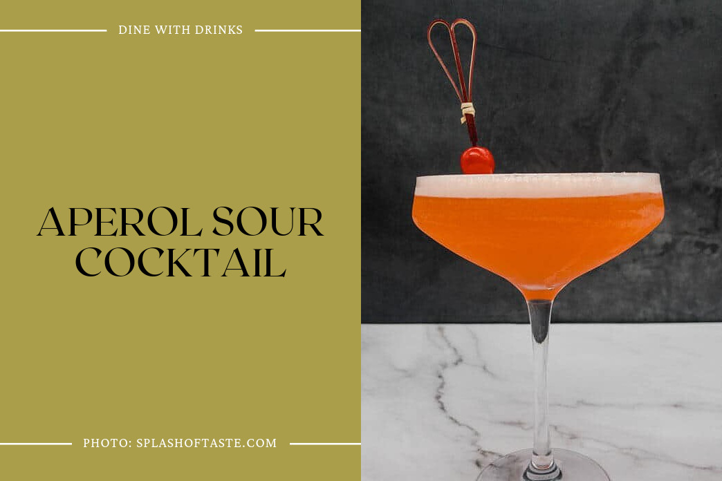 Aperol Sour Cocktail