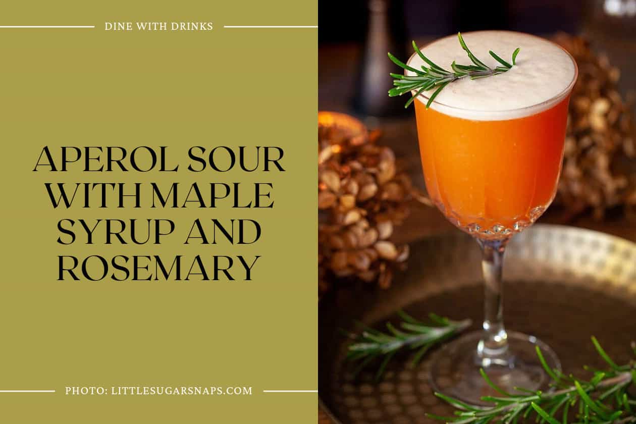 Aperol Sour With Maple Syrup And Rosemary