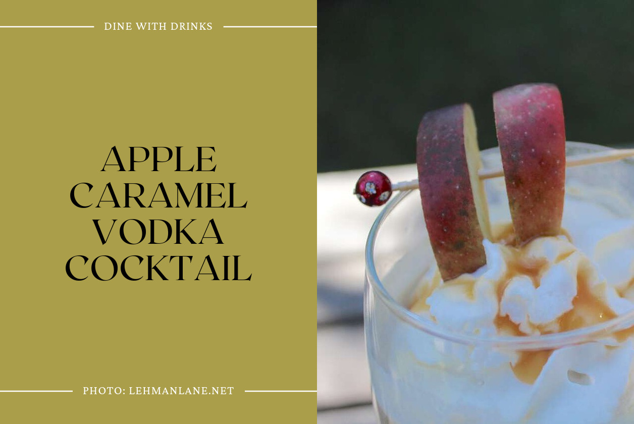 Apple Caramel Vodka Cocktail