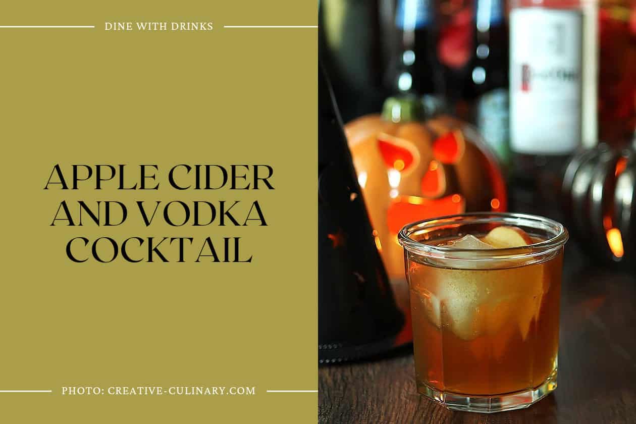 Apple Cider And Vodka Cocktail