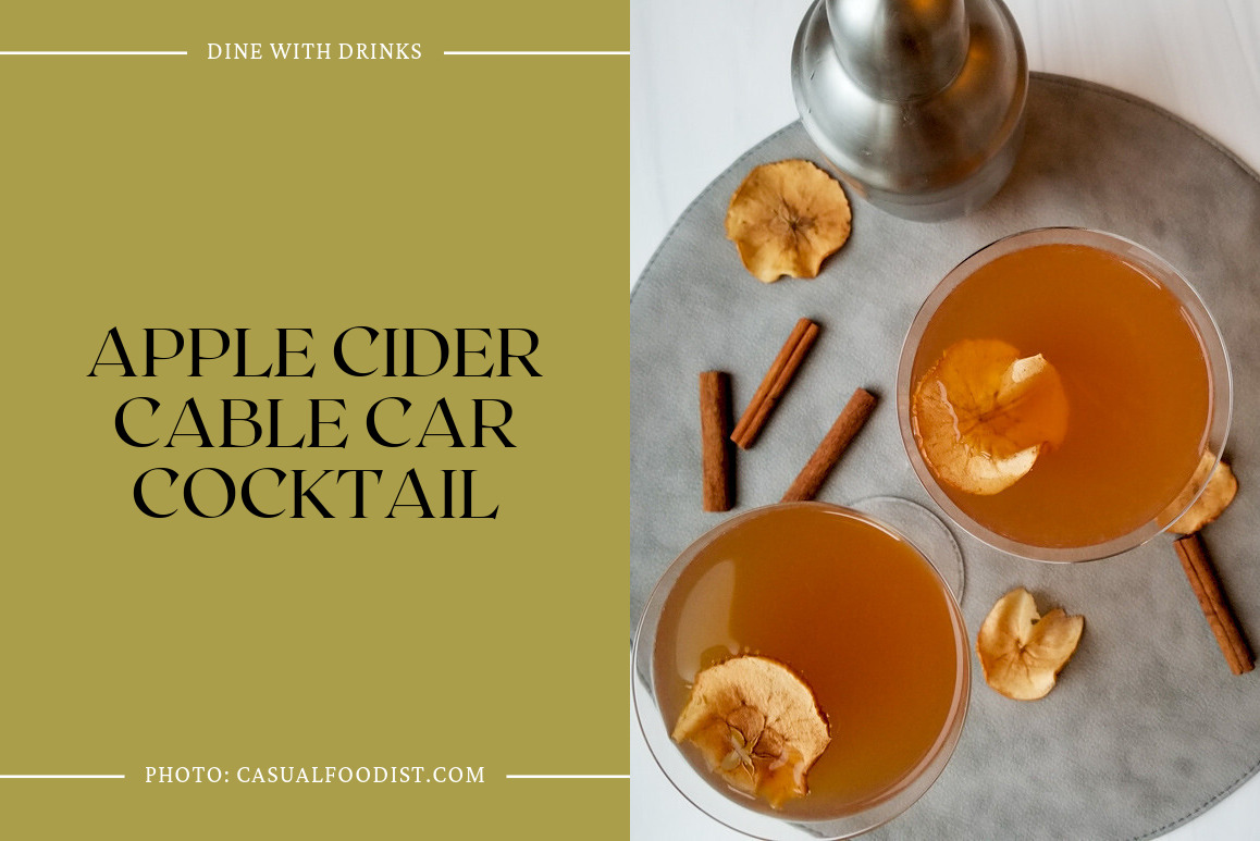 Apple Cider Cable Car Cocktail