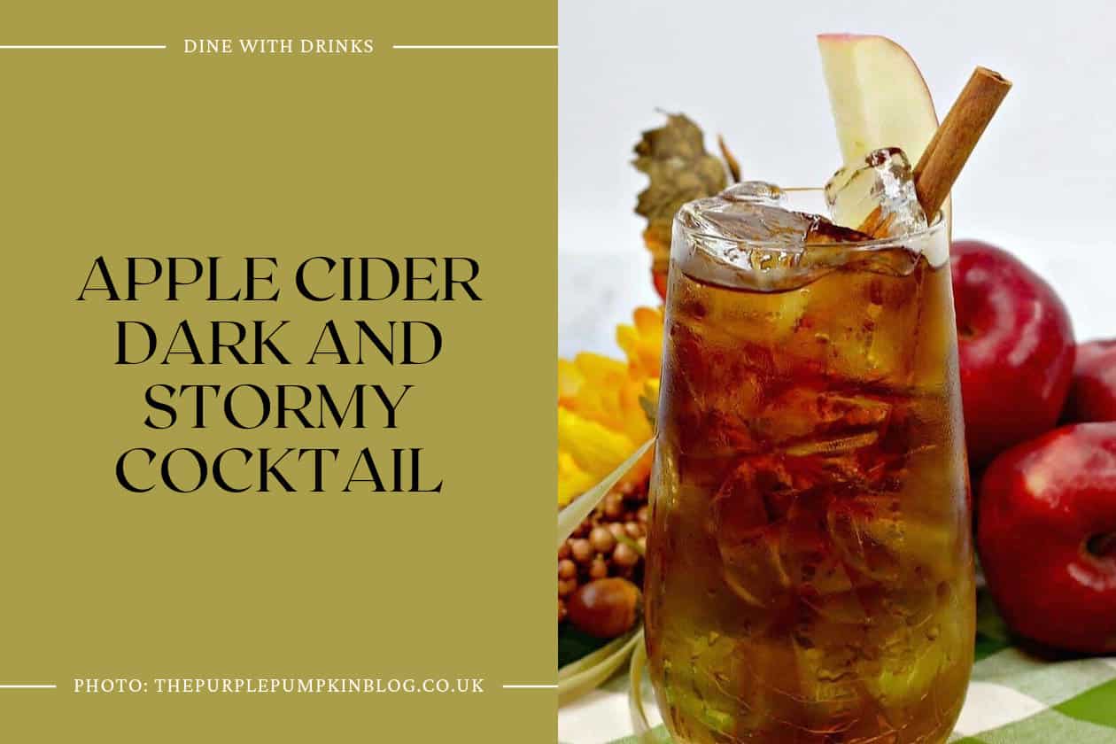 Apple Cider Dark And Stormy Cocktail
