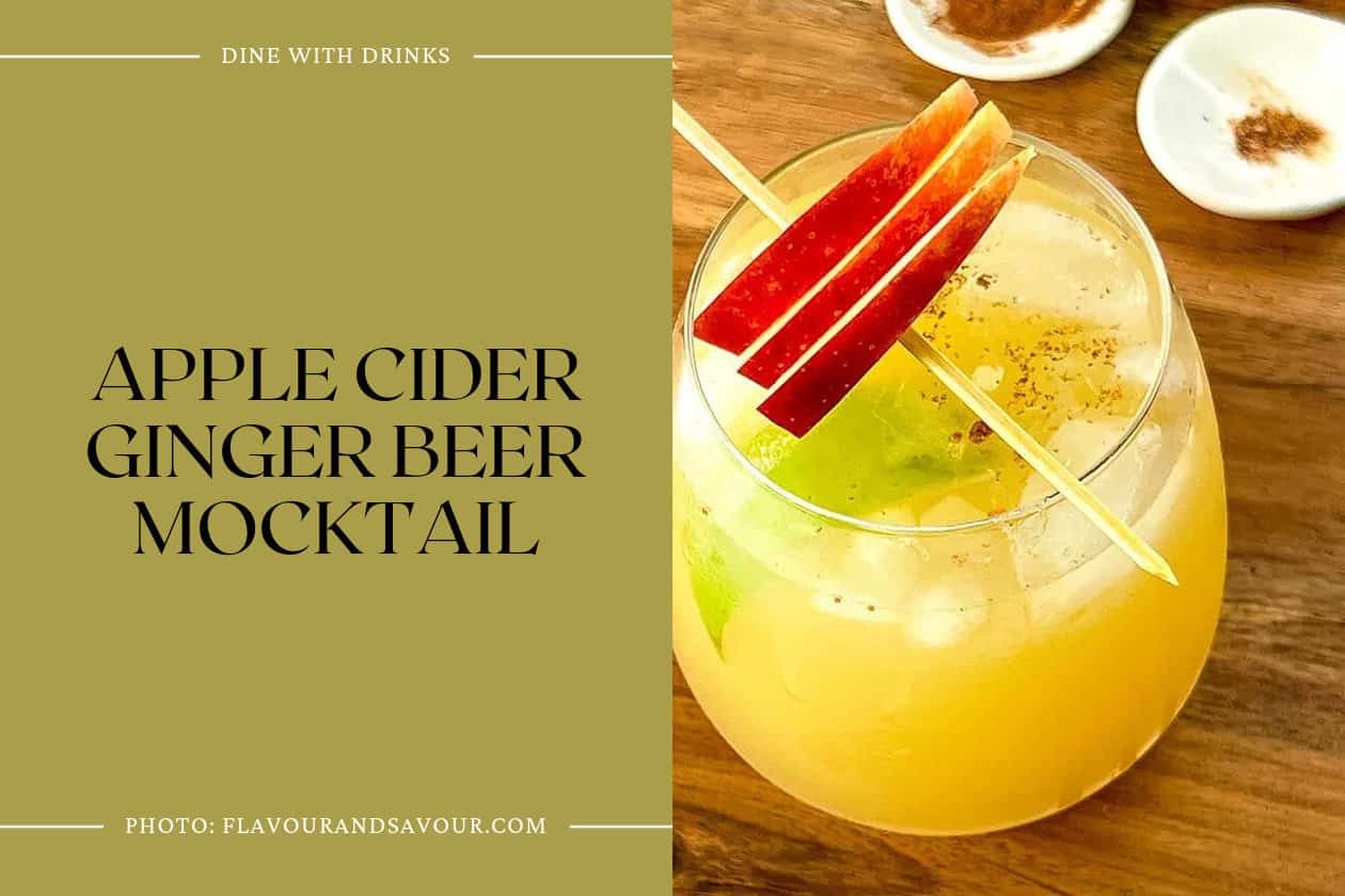 Apple Cider Ginger Beer Mocktail