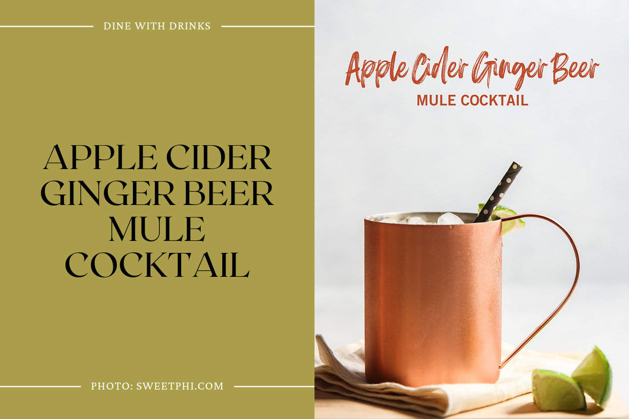 Apple Cider Ginger Beer Mule Cocktail