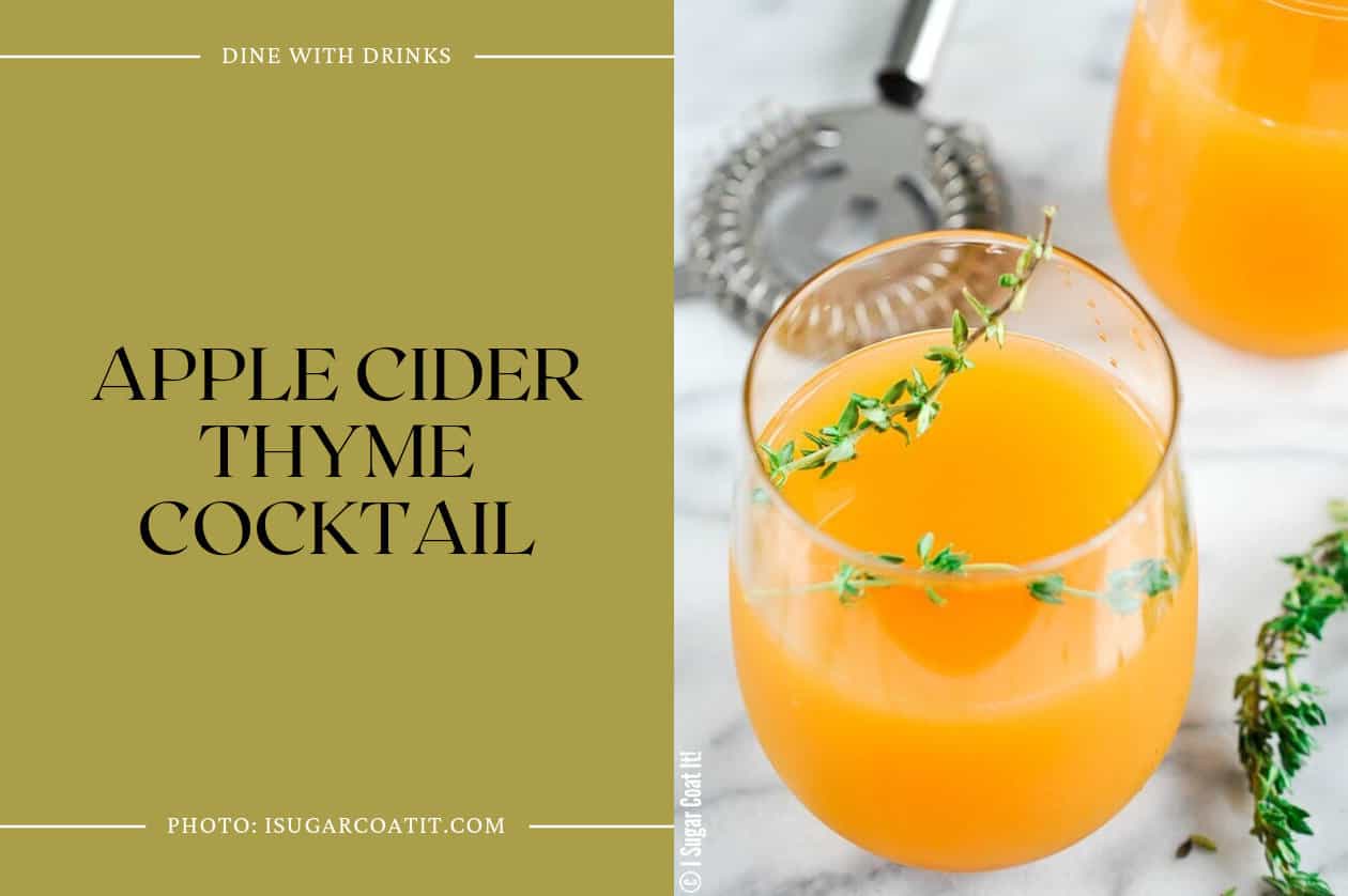 Apple Cider Thyme Cocktail