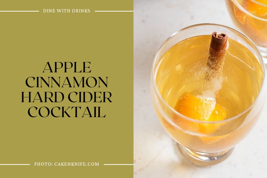 Apple Cinnamon Hard Cider Cocktail