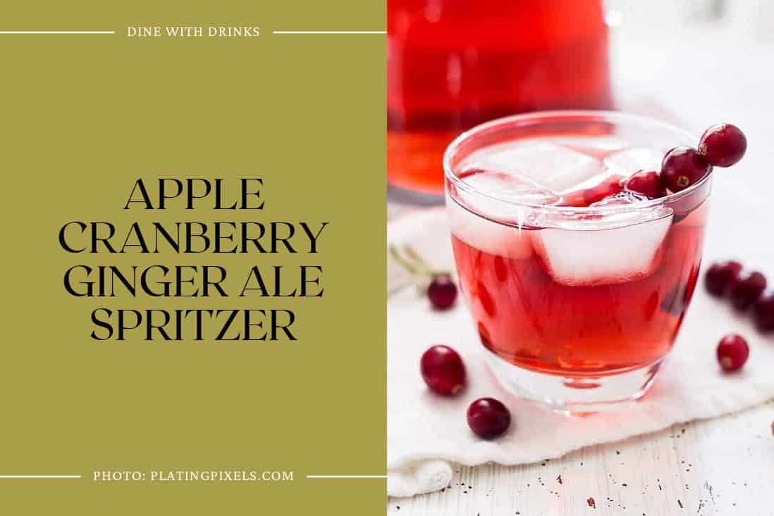 Apple Cranberry Ginger Ale Spritzer