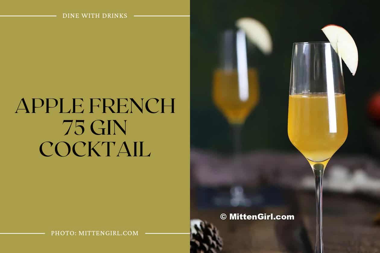 Apple French 75 Gin Cocktail