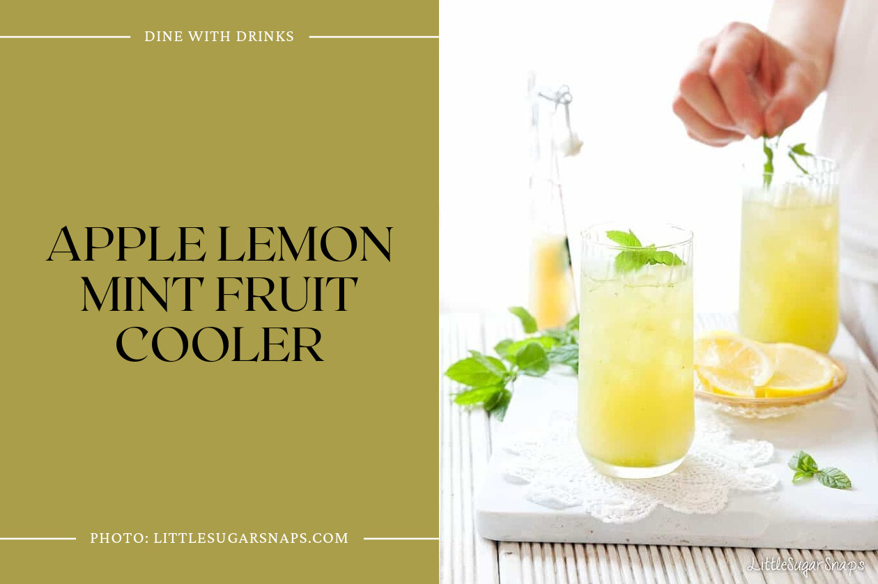 Apple Lemon Mint Fruit Cooler
