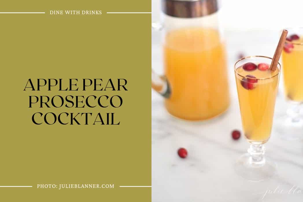 Apple Pear Prosecco Cocktail