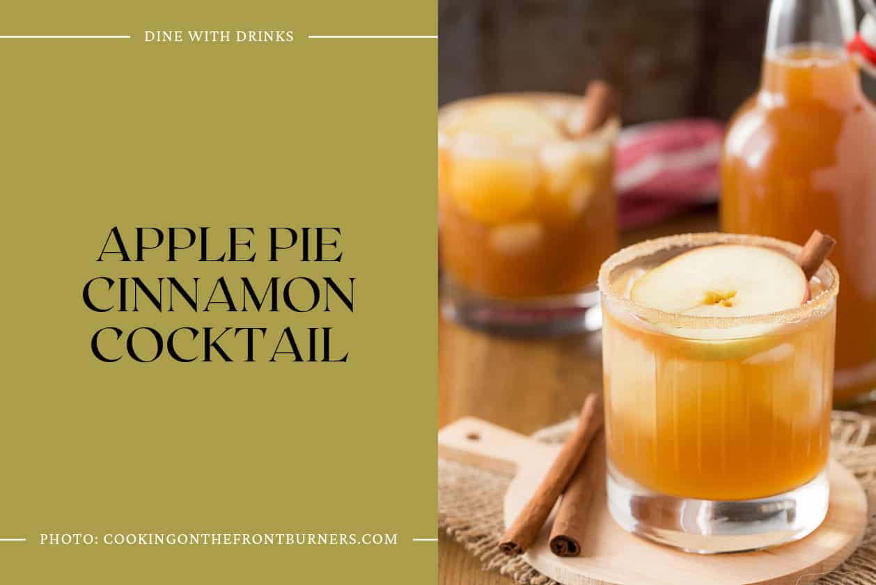 Apple Pie Cinnamon Cocktail