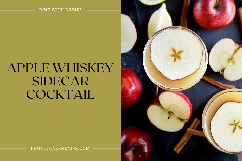 Apple Whiskey Sidecar Cocktail