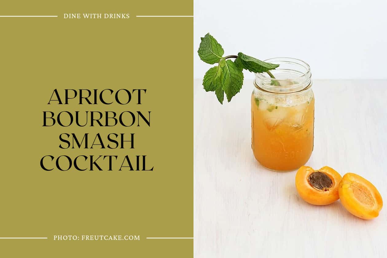 Apricot Bourbon Smash Cocktail