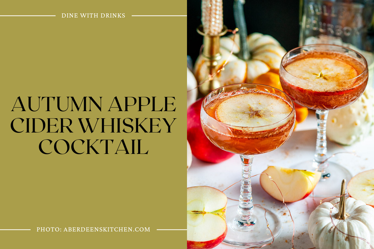 Autumn Apple Cider Whiskey Cocktail