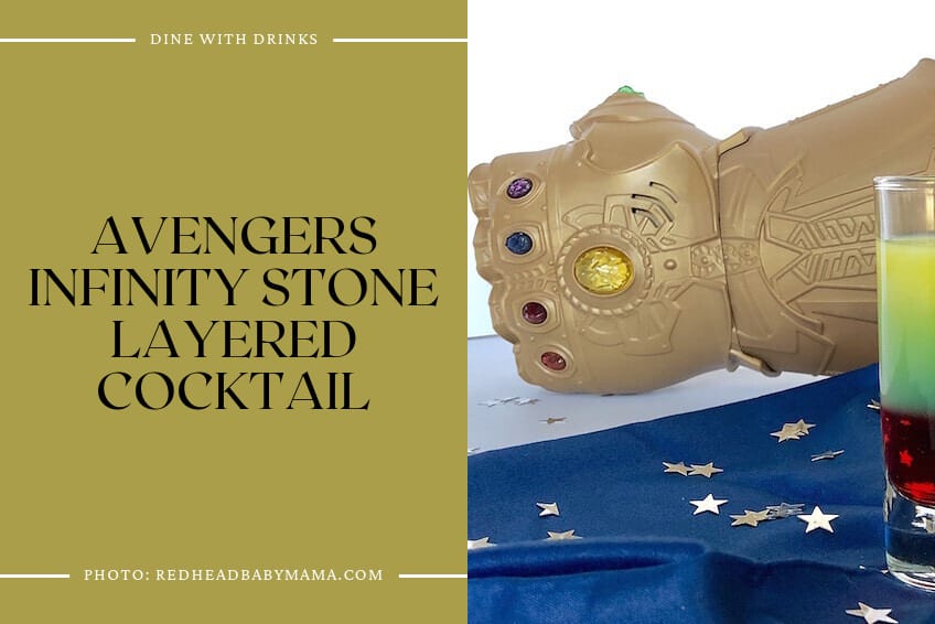 Avengers Infinity Stone Layered Cocktail