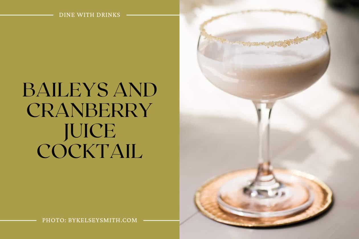 Baileys And Cranberry Juice Cocktail