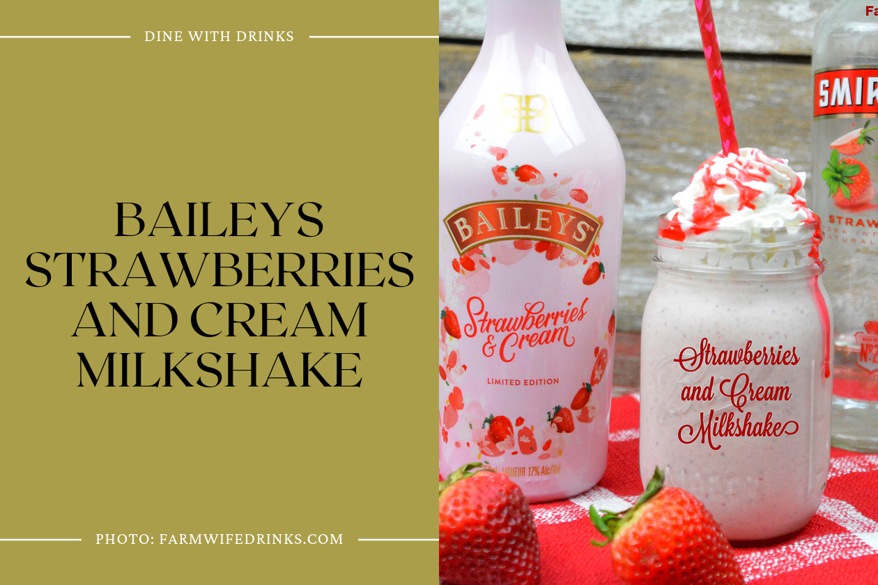 Baileys Strawberries And Cream Milkshake