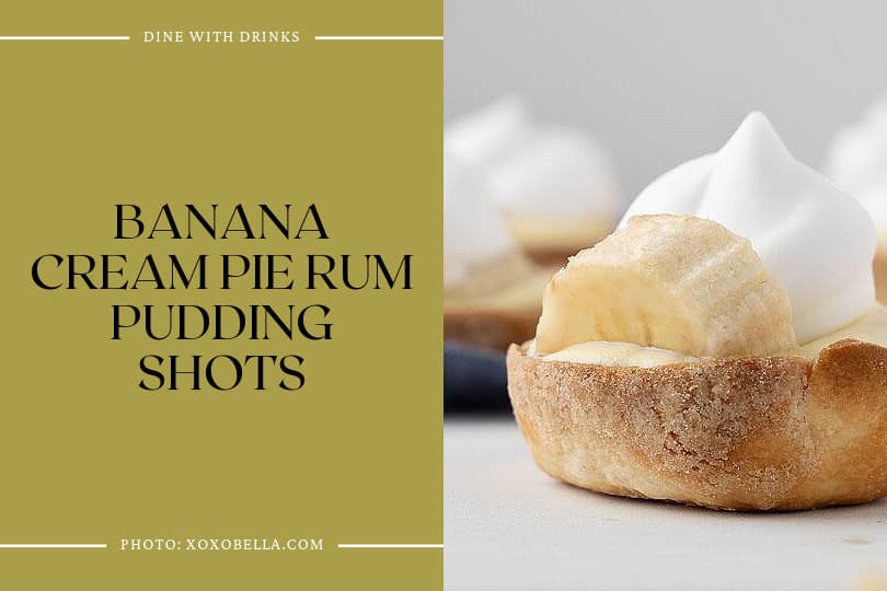 Banana Cream Pie Rum Pudding Shots