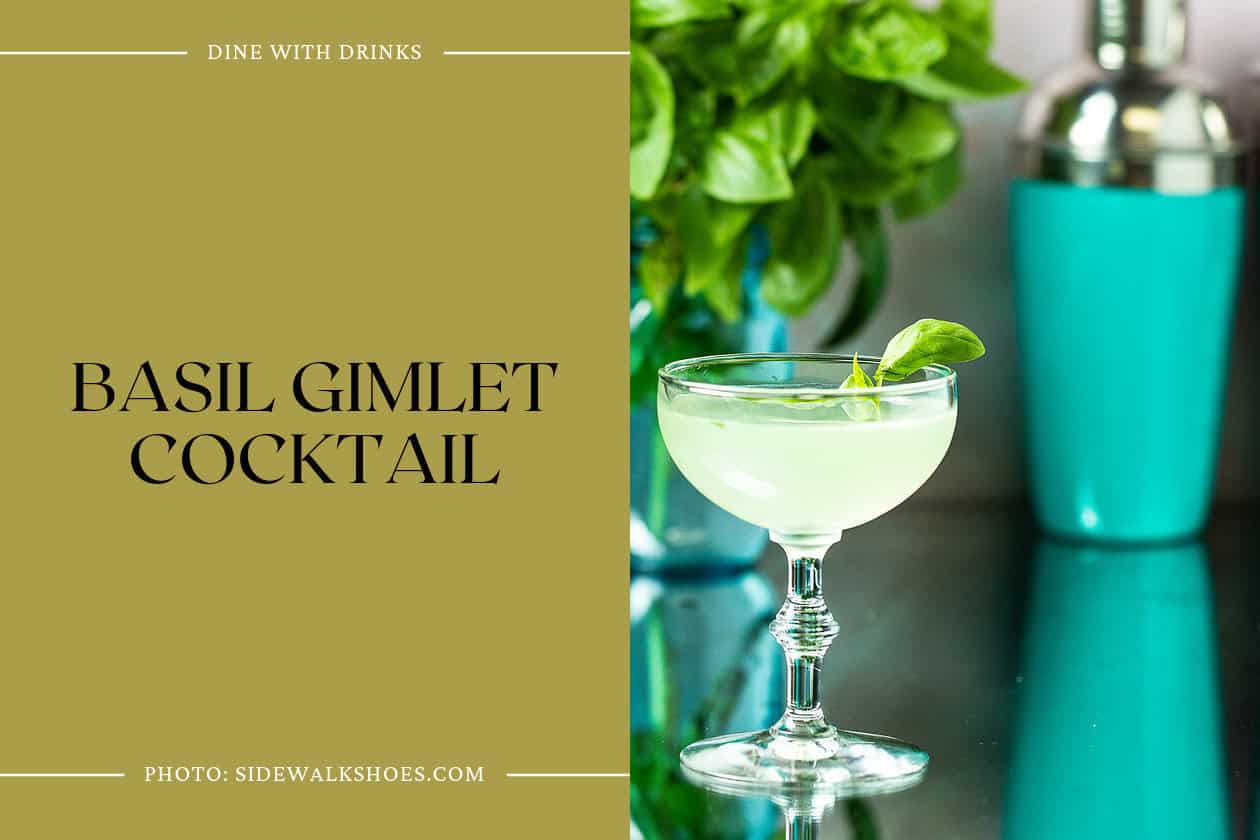 Basil Gimlet Cocktail
