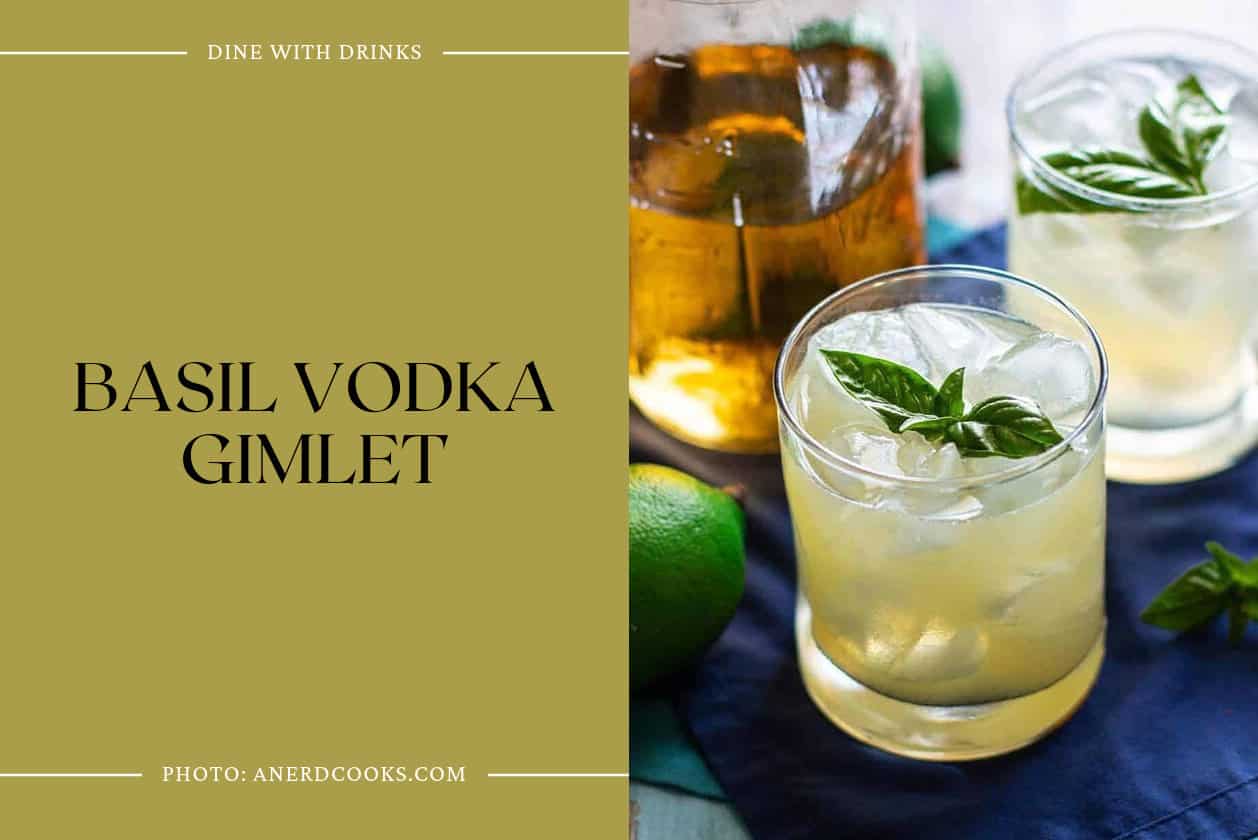Basil Vodka Gimlet