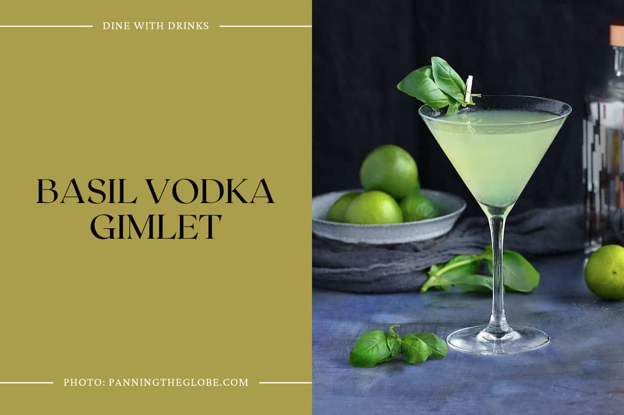 Basil Vodka Gimlet