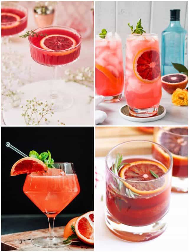 19 Blood Orange Gin Cocktails To Satisfy Your Thirsty Desires!