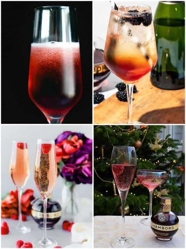 16 Champagne Chambord Cocktails You Need To Sip In Style!