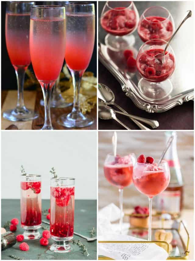 20 Champagne Raspberry Cocktails To Sip In Style!