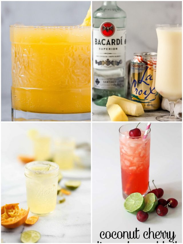 4 Coconut La Croix Cocktails To Transport You To The Tropics!