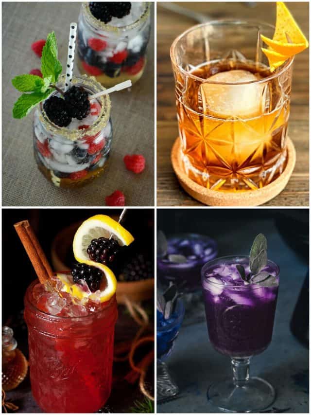 5 Dark Gin Cocktails To Date-Night Your Taste Buds