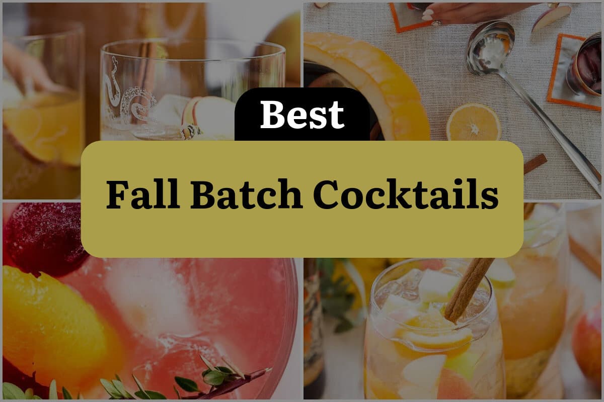 21 Best Fall Batch Cocktails