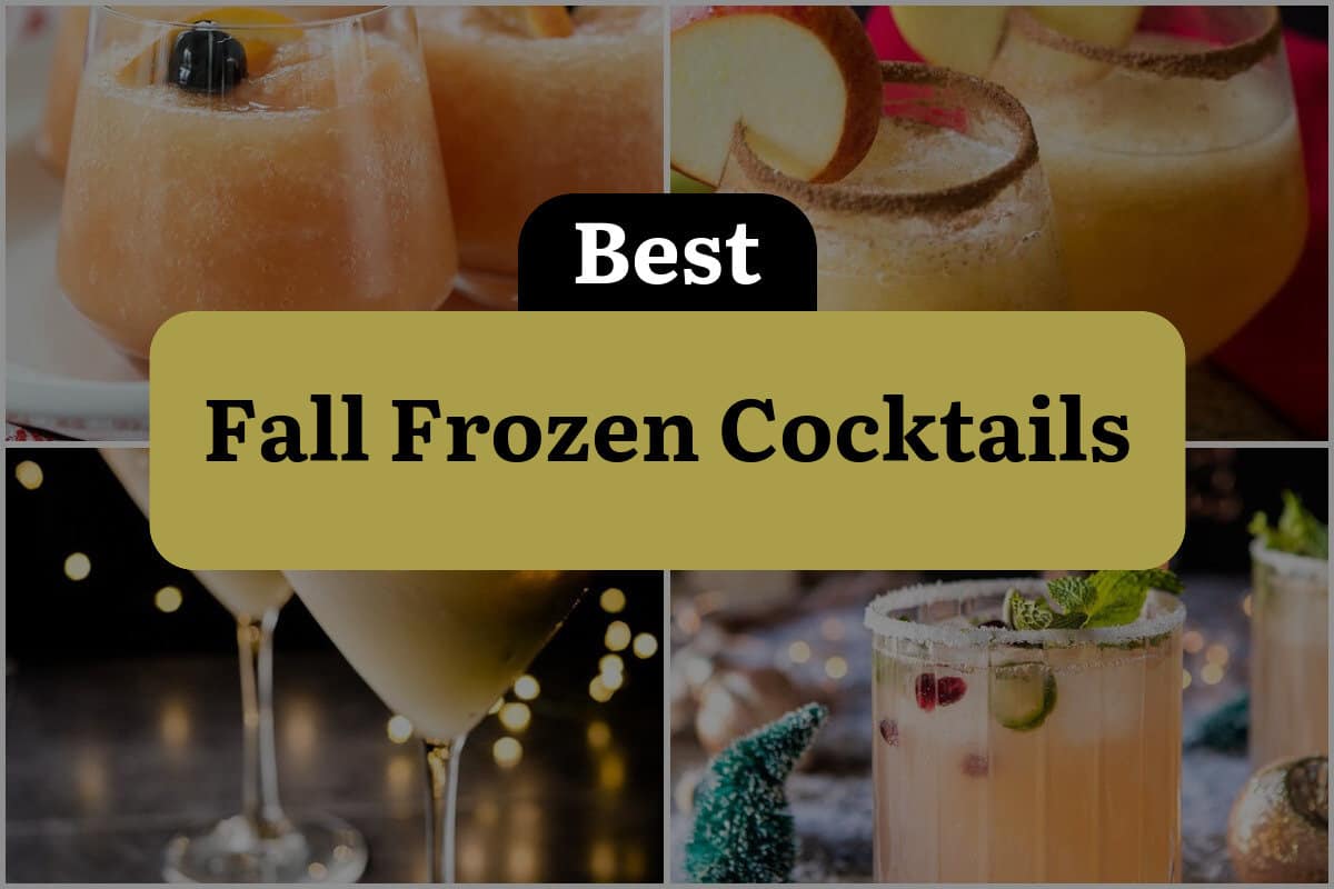 8 Best Fall Frozen Cocktails