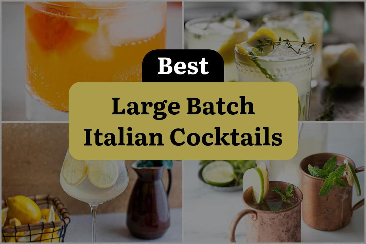 4 Best Large Batch Italian Cocktails