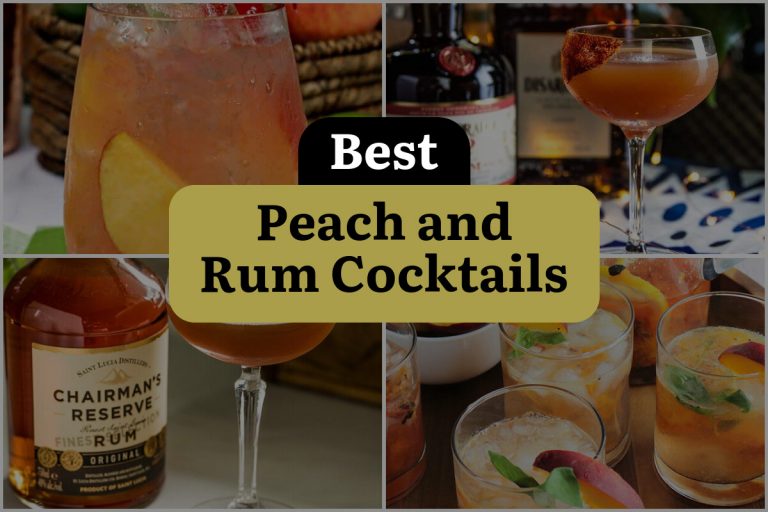 20 Peach and Rum Cocktails That Will Sweeten Your Spirits! | DineWithDrinks