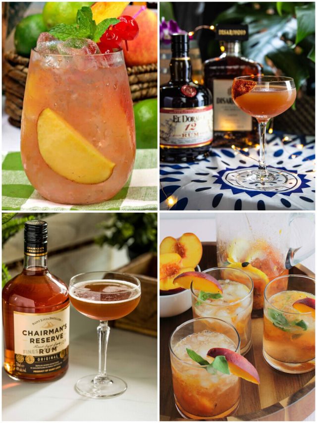 20 Peach And Rum Cocktails That Will Sweeten Your Spirits!