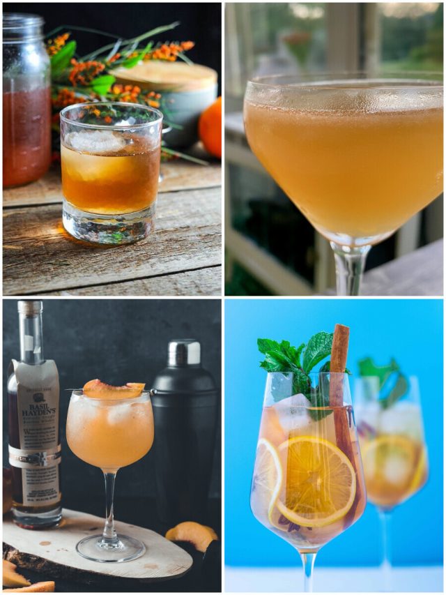 12 Peach Fall Cocktails To Sip The Season Away!