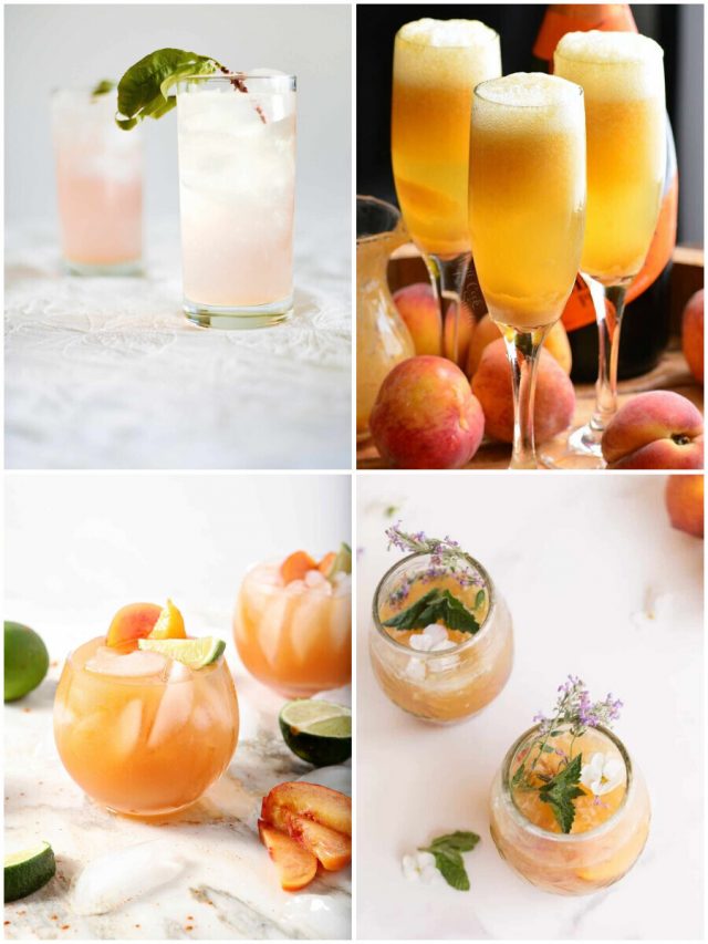 15 Peach Puree Cocktails That Will Make You Sip &Amp; Smile!