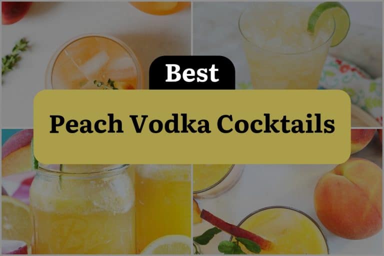 21 Peach Vodka Cocktails to Sip Your Way into Summer Bliss! DineWithDrinks