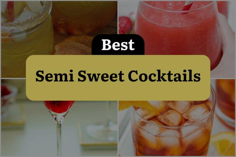 7 Semi Sweet Cocktails That Will Sweeten Up Your Night! | DineWithDrinks