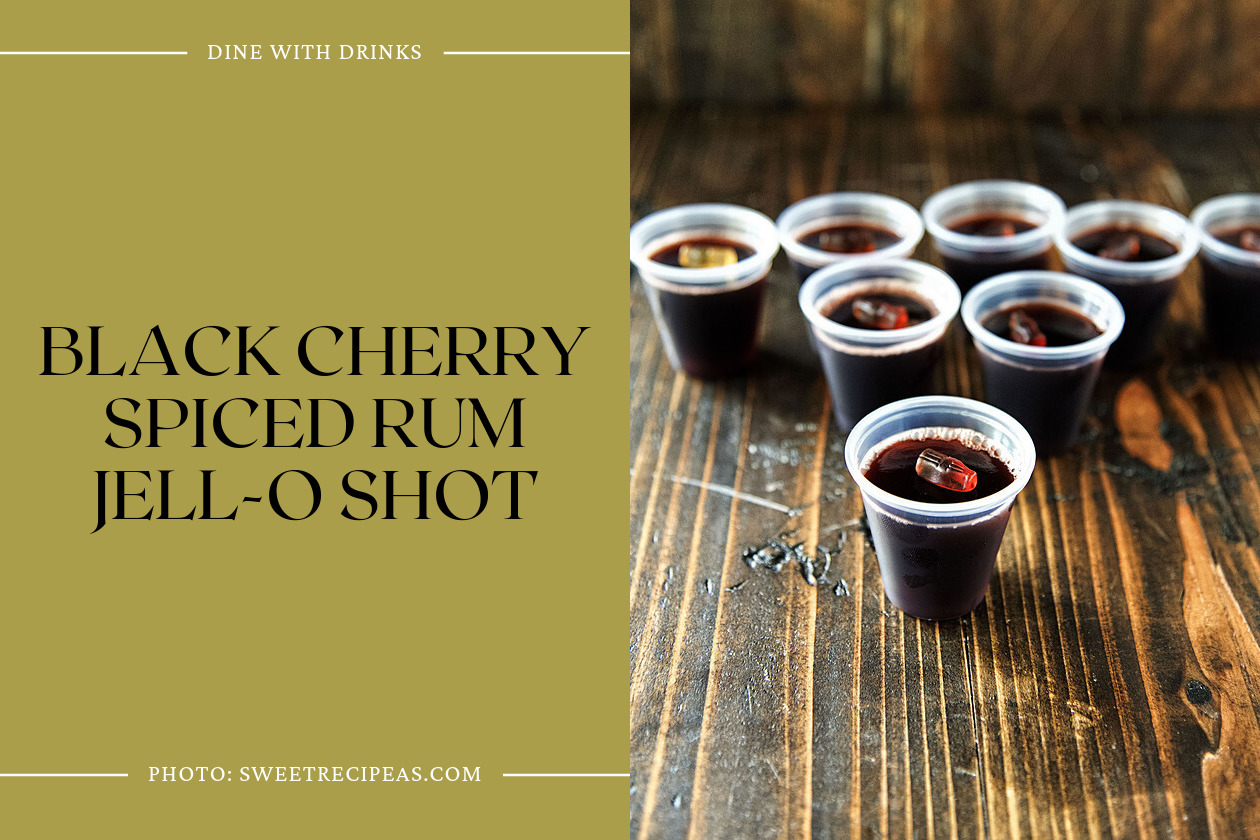 Black Cherry Spiced Rum Jell-O Shot