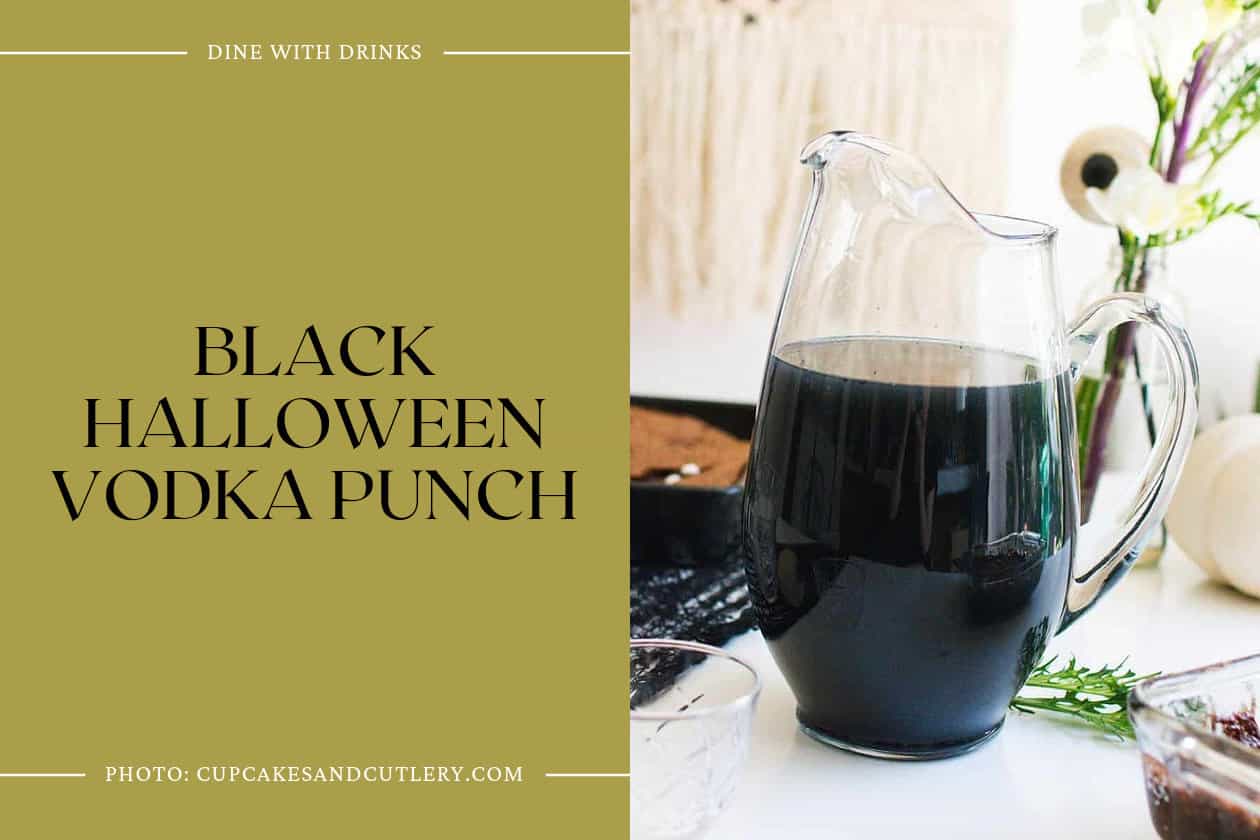 Black Halloween Vodka Punch